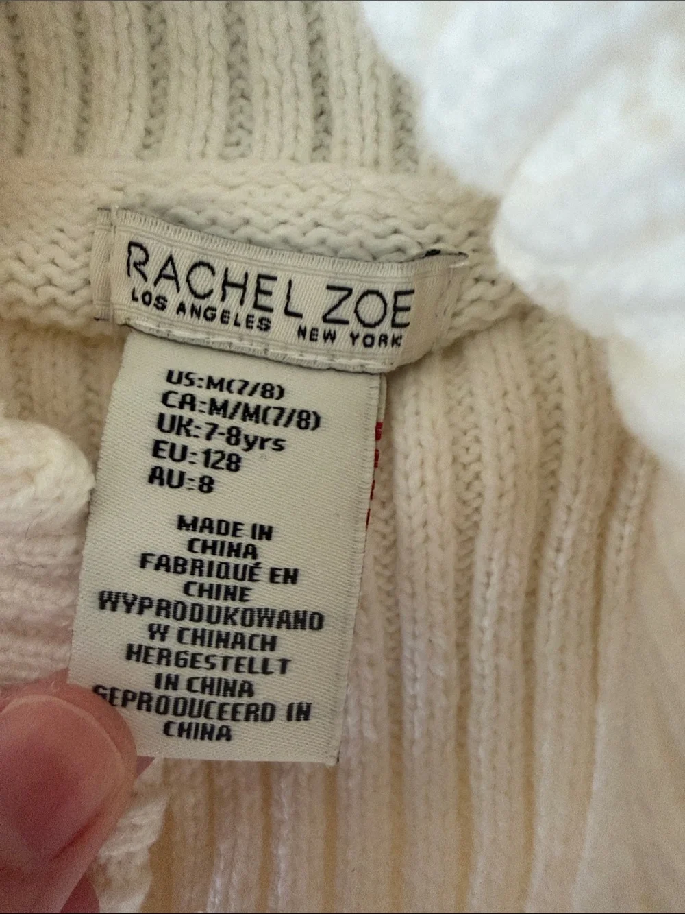 Cozy White Cable Knit Turtleneck Sweater with Faux Leather skirt (hat/mittens)